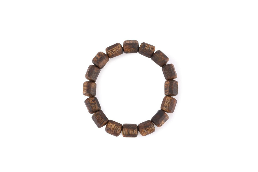 Cylindrical Kynam Agarwood Bracelet 10mm | TACHIAN Natural Aloeswood - TACHIAN